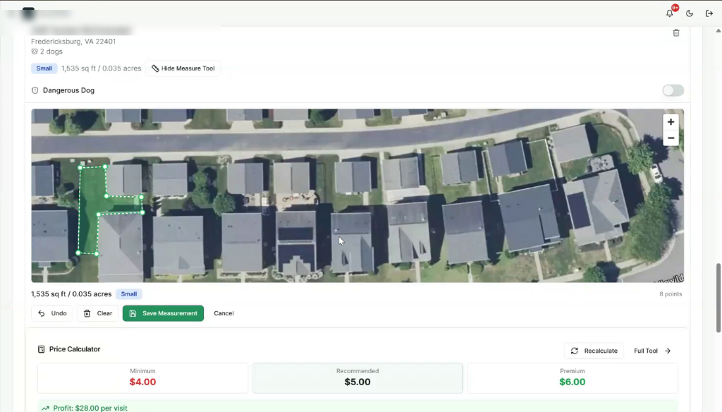 ScooPilot yard measurement tool — measure yard size and get price recommendations