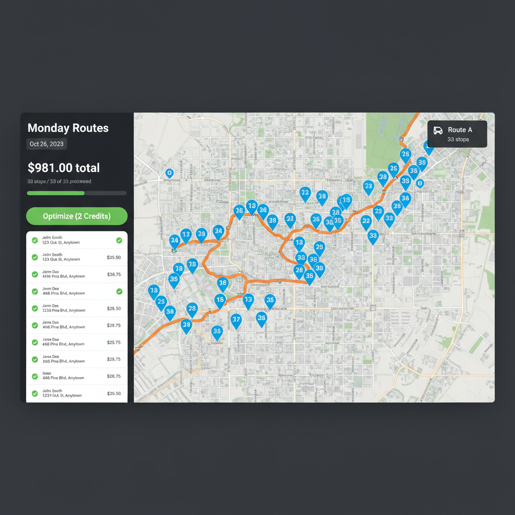 Route optimization
