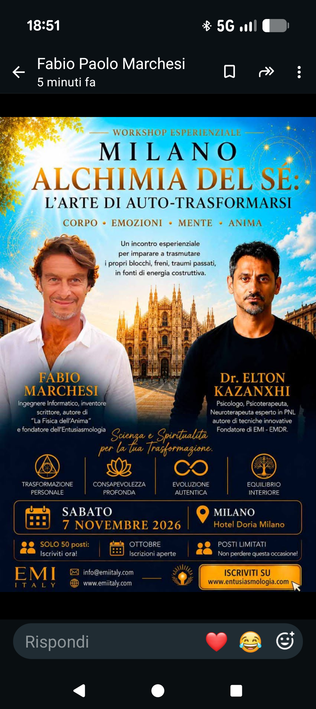 MILANO ALCHIMIA DEL SÉ: L'ARTE DI AUTO-TRASFORMARSI