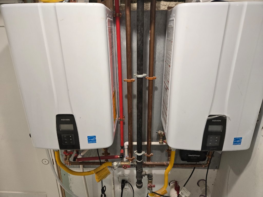 Dual Navien Tankless Water Heater Installation