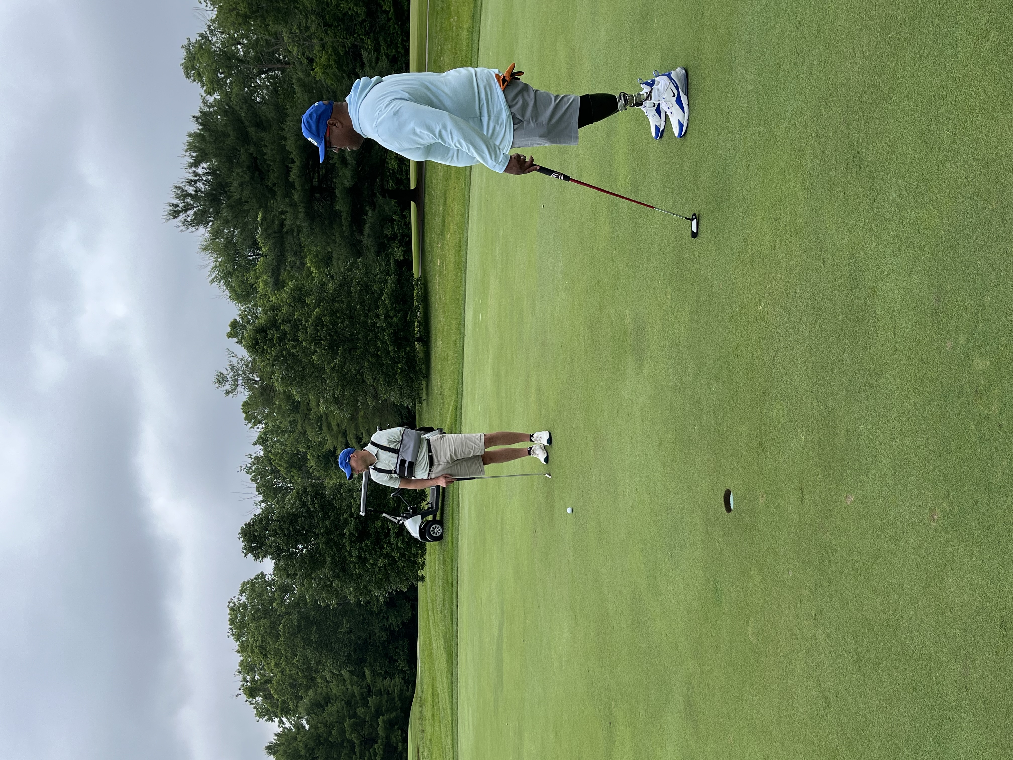 Golfer on course