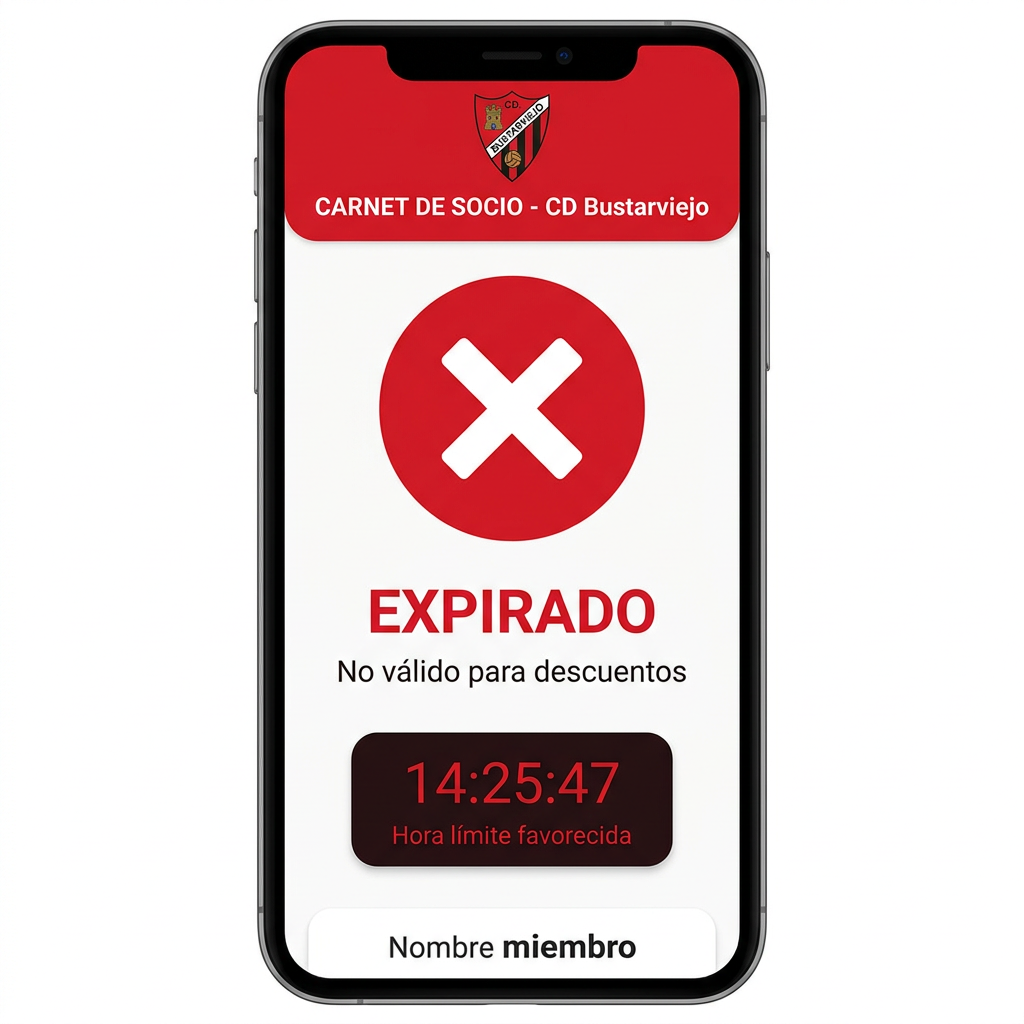 Carnet de Socio Expirado
