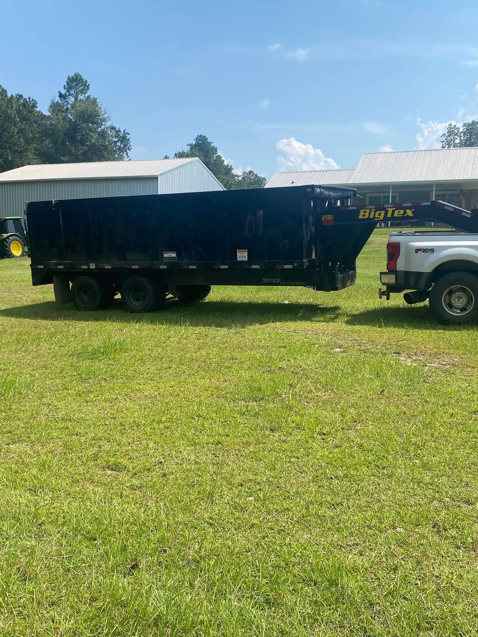 25 cubic yard dump trailer by AR Bush Hogging