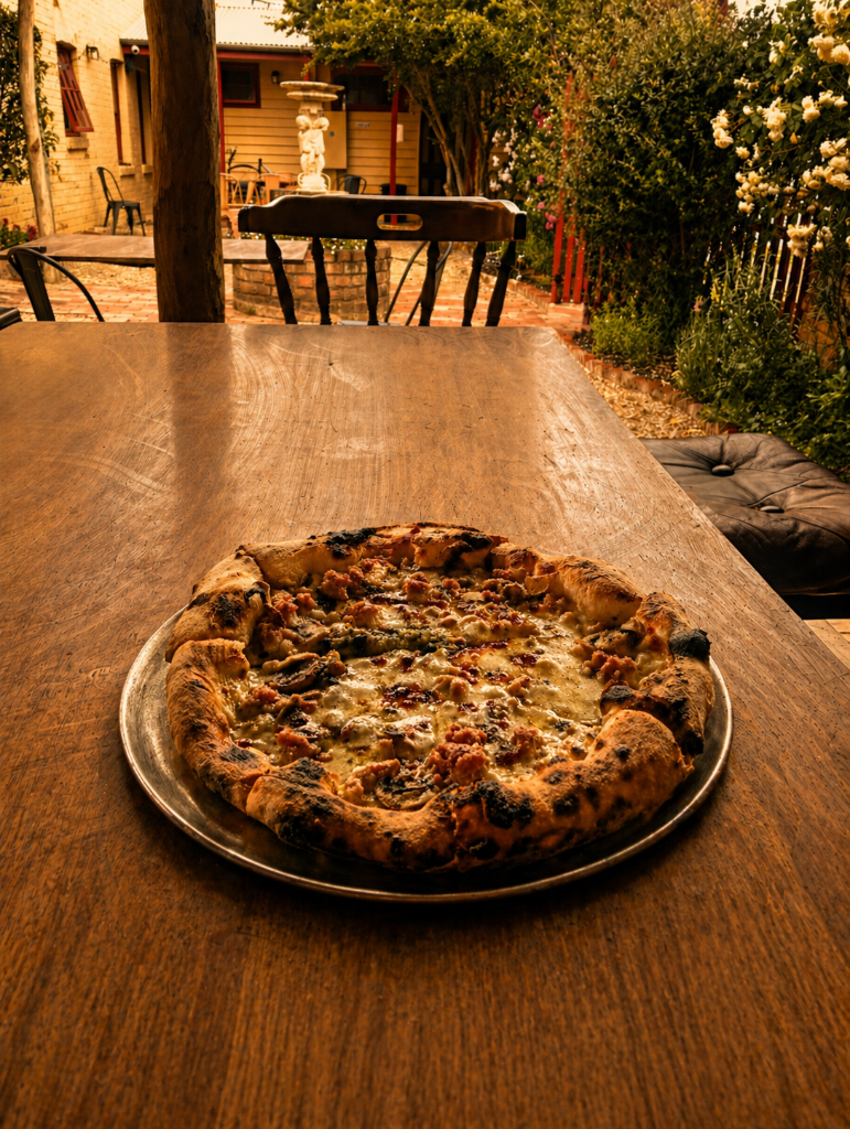 Pizza chef at work