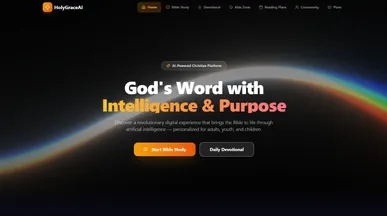 HOLY GRACE AI template preview