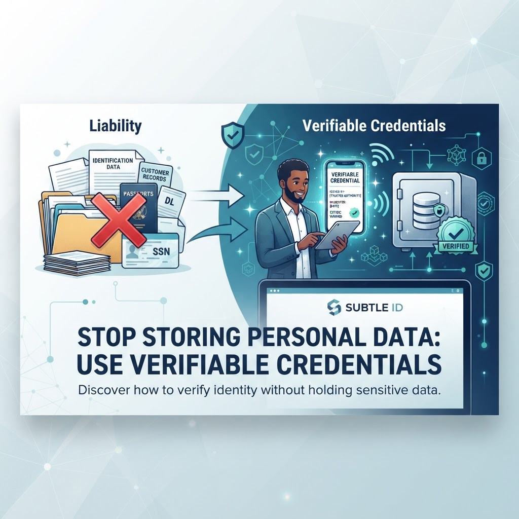 Stop Storing Personal Data: Use Verifiable Credentials