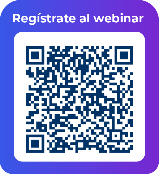Regístrate al webinar: código QR de inscripción
