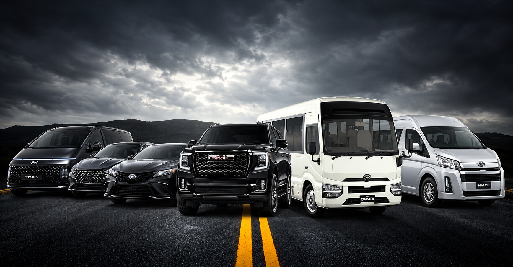 UmrahMove fleet of vehicles for Makkah to Madinah transport