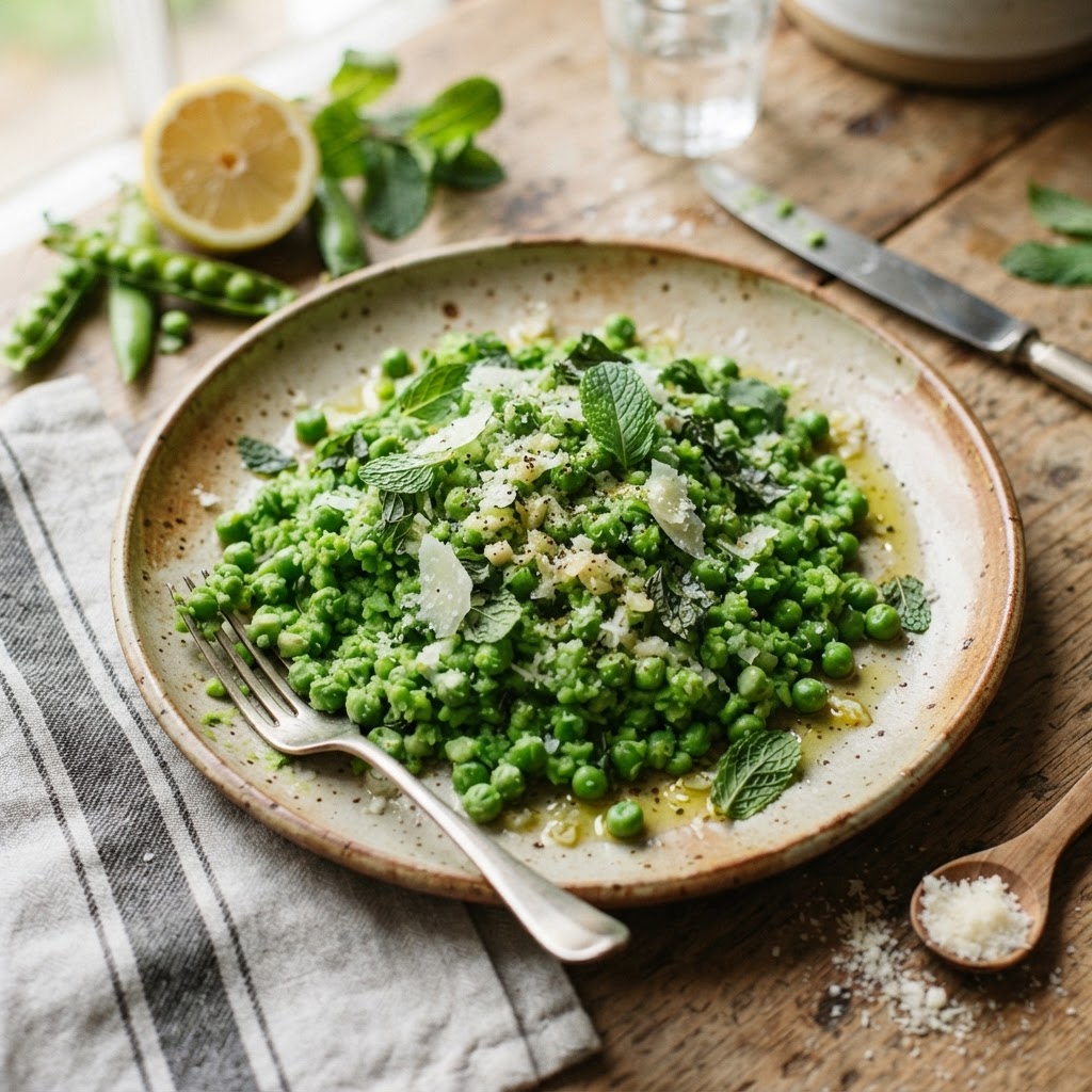 Crushed Spring Peas with Mint