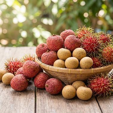 Lychees, Rambutans and Longans