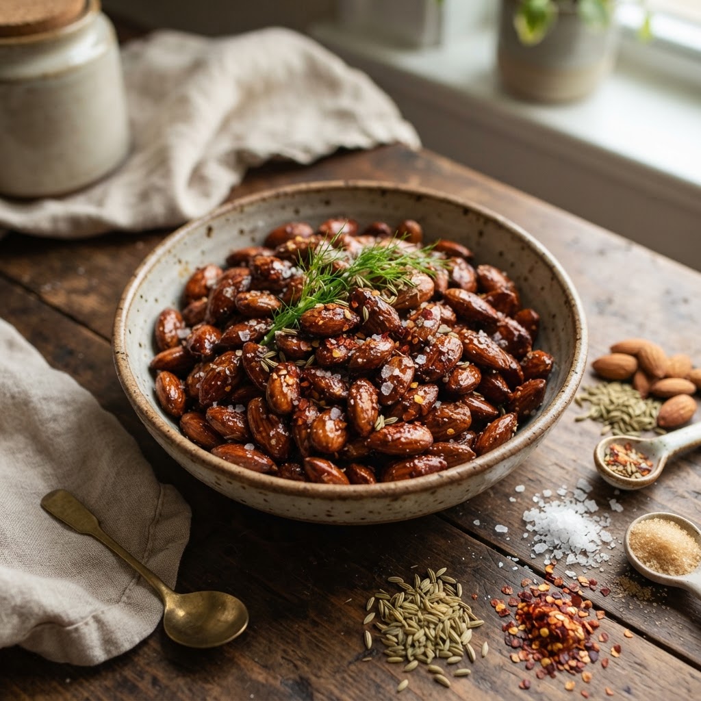 Salty-Sweet-Spicy Almonds