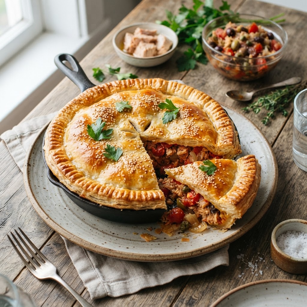 Deep-Dish Tuna Minilla Pie