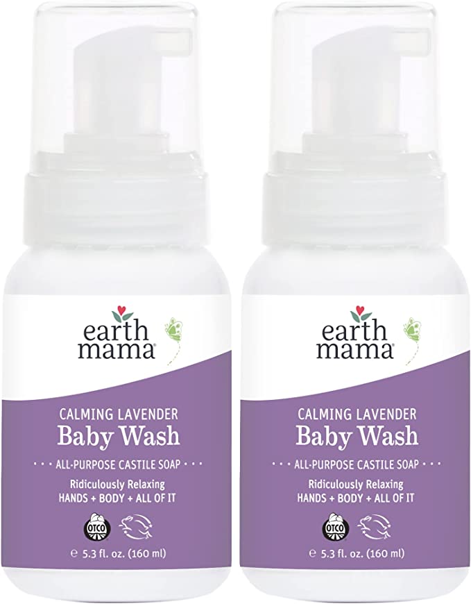 Earth Mama calming lavender baby wash