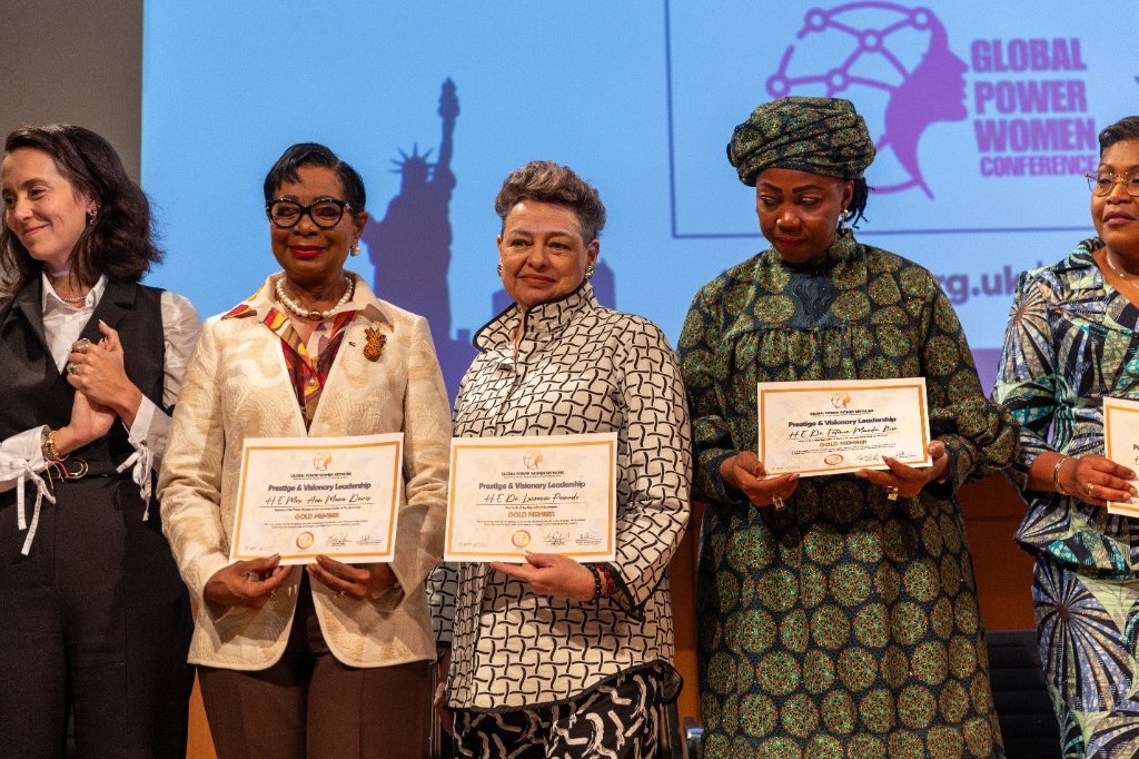 Global Power Forum New York 2025 — Award recipients on stage