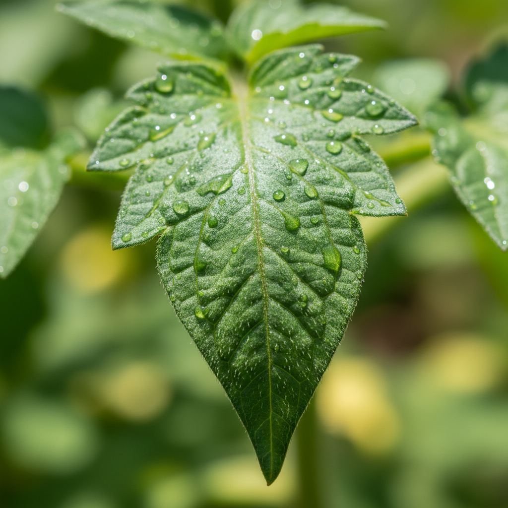 Tomato leaf — Looks vibrant