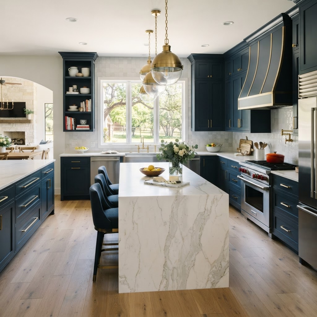 High-end DFW kitchen with premium sink and fixtures