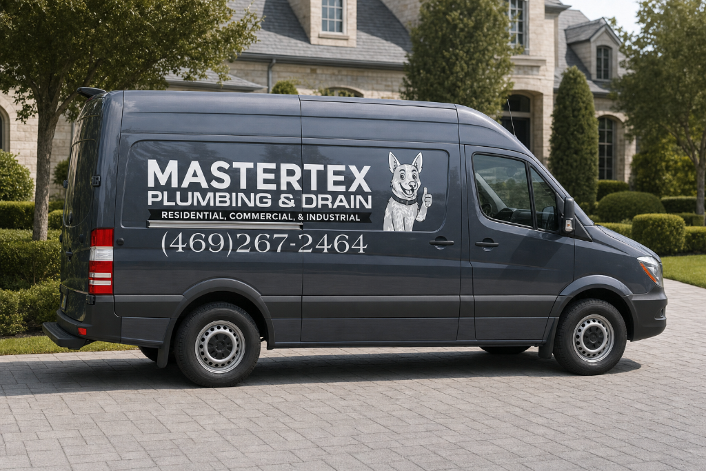 MasterTex plumbing van — DFW's drain and slab specialists