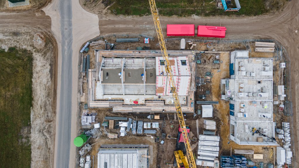Bruutbouw bouwproject