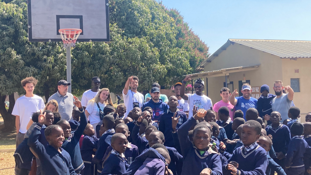 After-school elementary school visit — sharing the love of the game