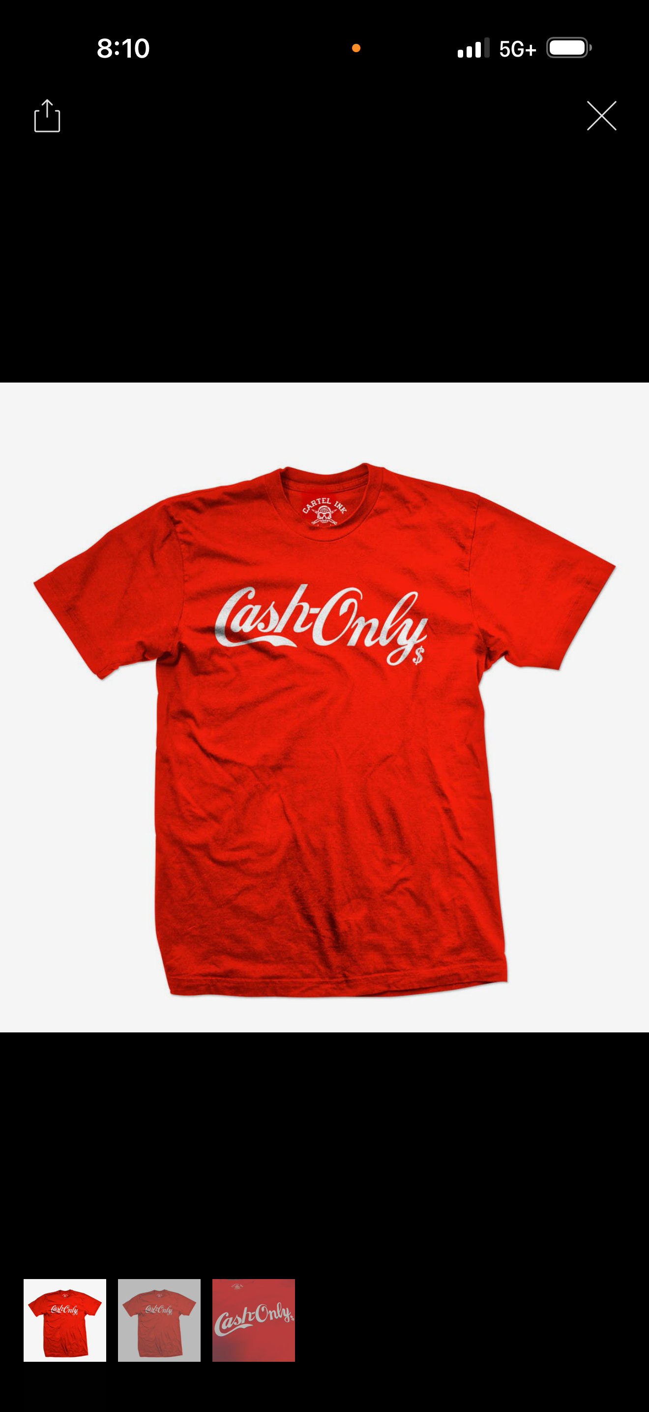 Cash Only Tee 