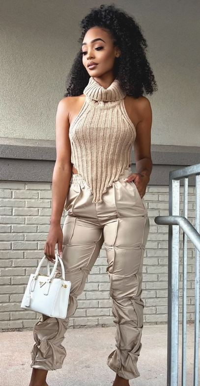 Ruched Parachut Pants 