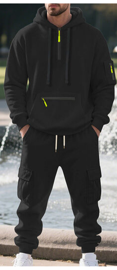Cargo Hoodie and Jogger Set 