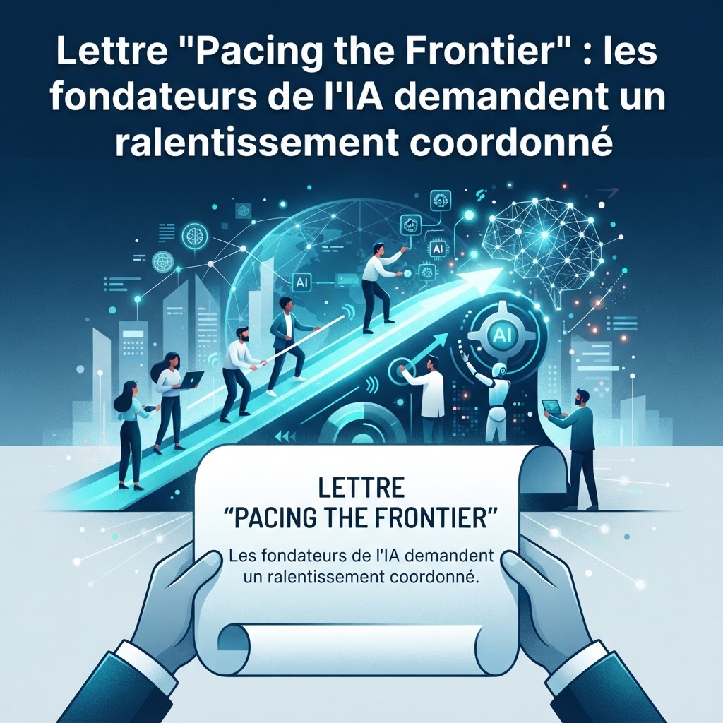 Lettre 'Pacing the Frontier' : les fondateurs de l'IA demandent un ralentissement coordonné