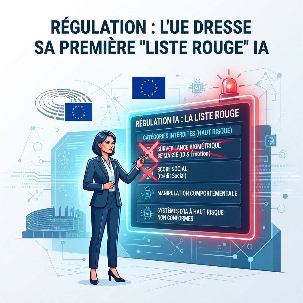Régulation : L'UE dresse sa première "Liste Rouge" IA