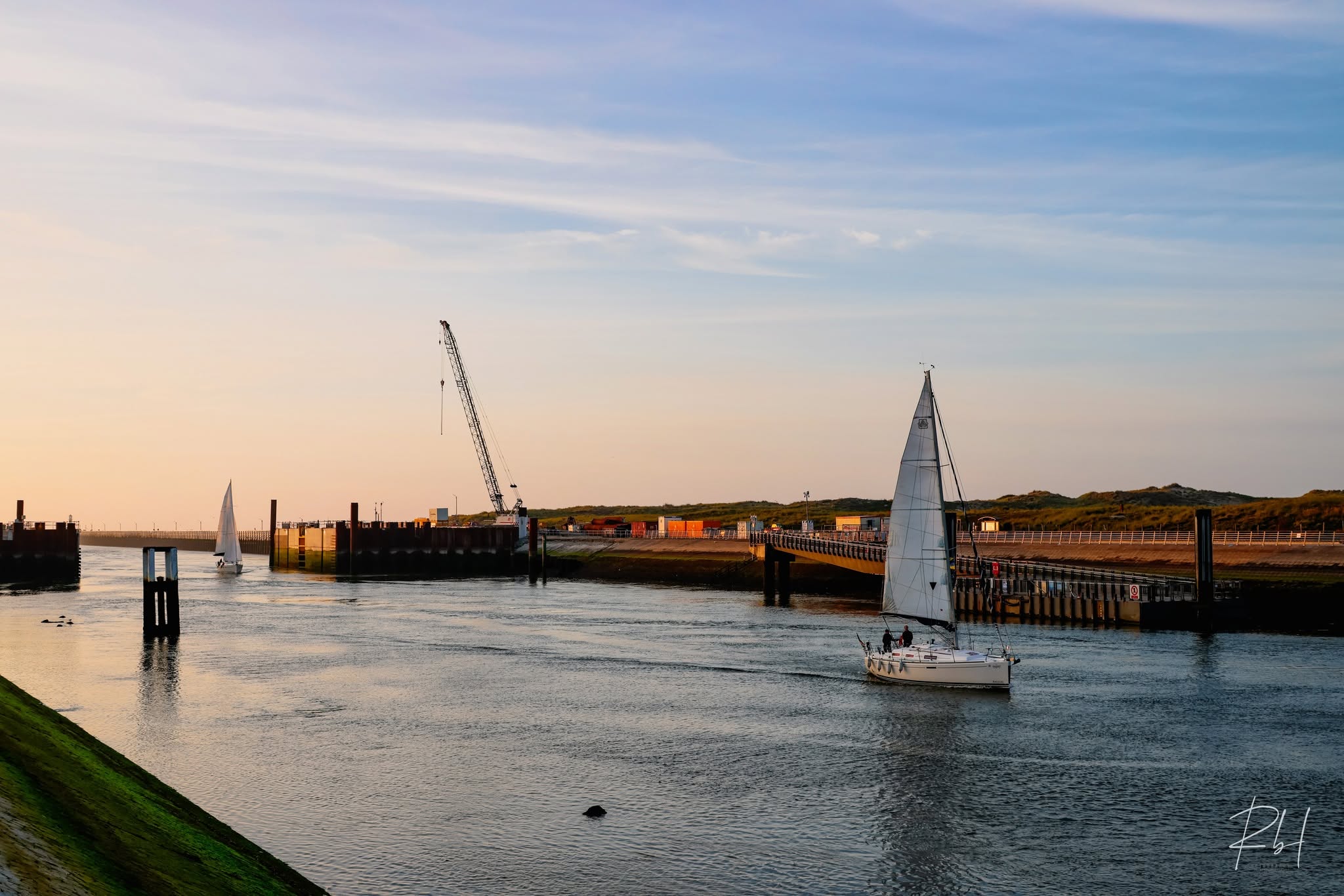 Port en heure dorée