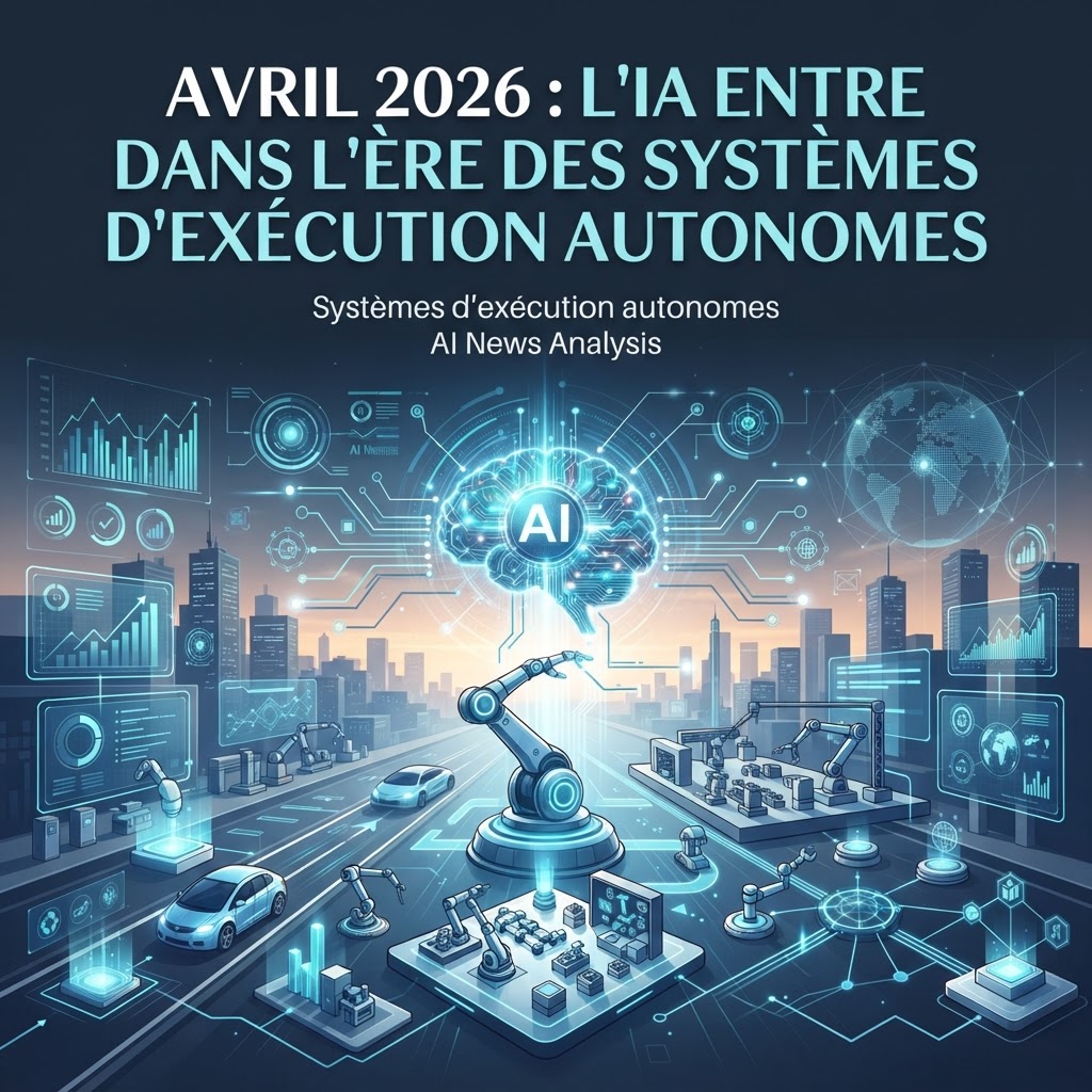 Avril 2026 : l'IA entre dans l'ère des systèmes d'exécution autonomes