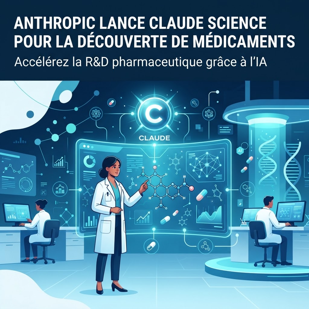 Anthropic lance Claude Science pour la découverte de médicaments