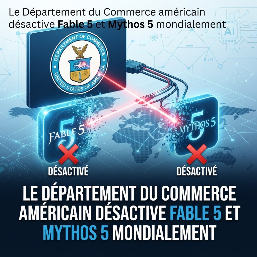 Le Département du Commerce américain désactive Fable 5 et Mythos 5 mondialement
