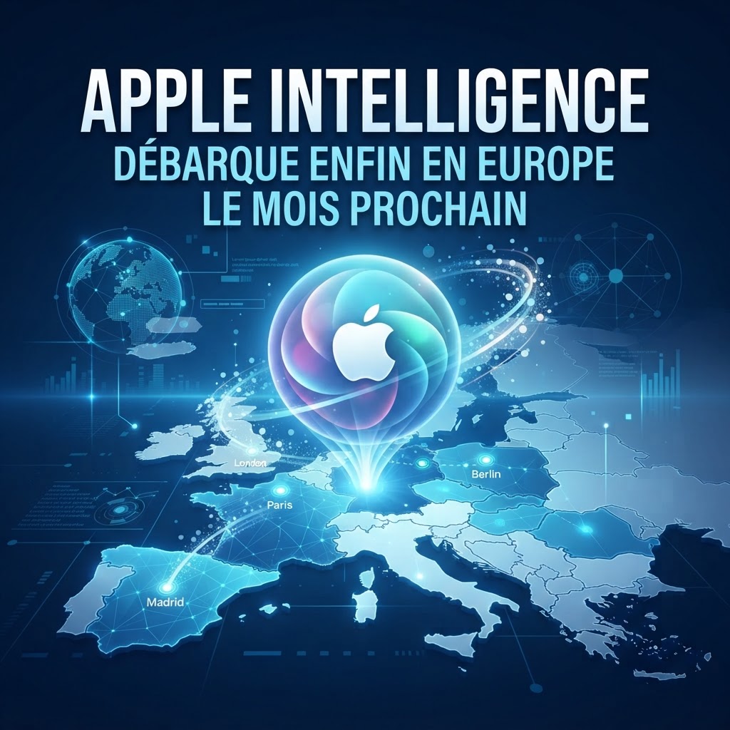 Apple Intelligence débarque enfin en Europe le mois prochain