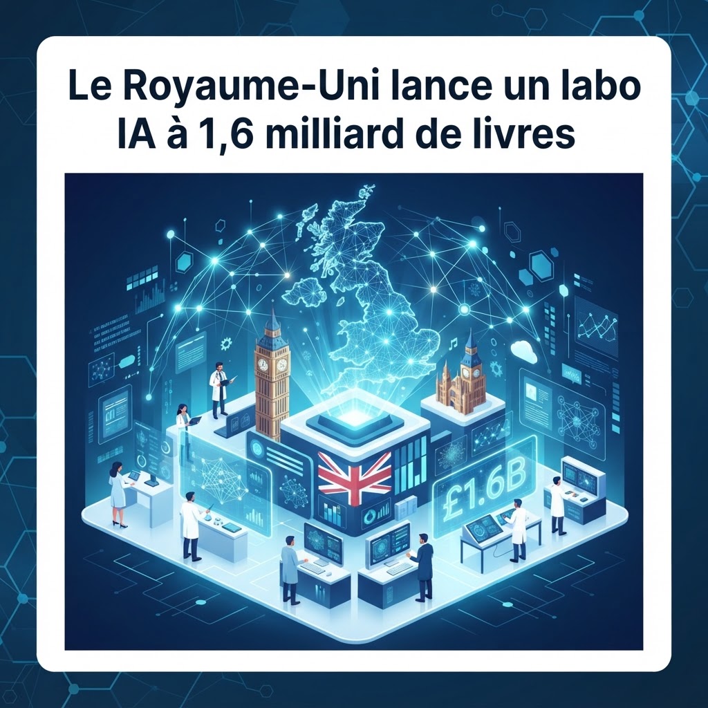 Le Royaume-Uni lance un labo IA à 1,6 milliard de livres