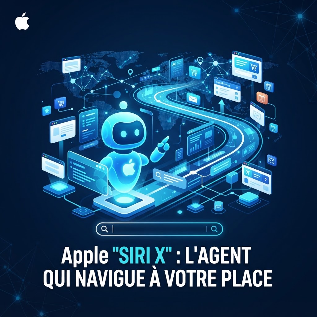 Apple 'Siri X' : l'agent qui navigue à votre place