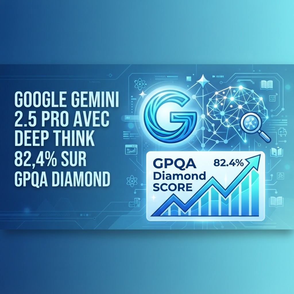 Google Gemini 2.5 Pro avec Deep Think : 82,4% sur GPQA Diamond