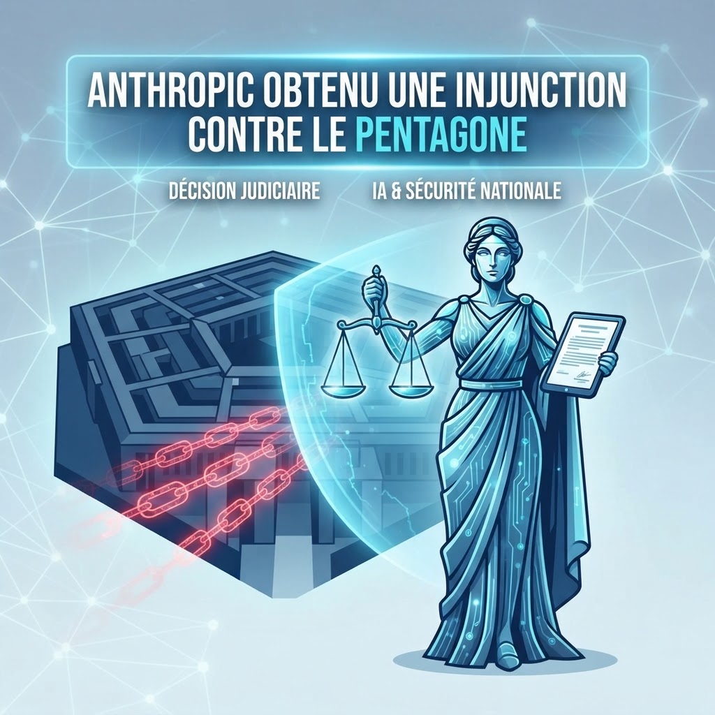 Anthropic obtient une injunction contre le Pentagone