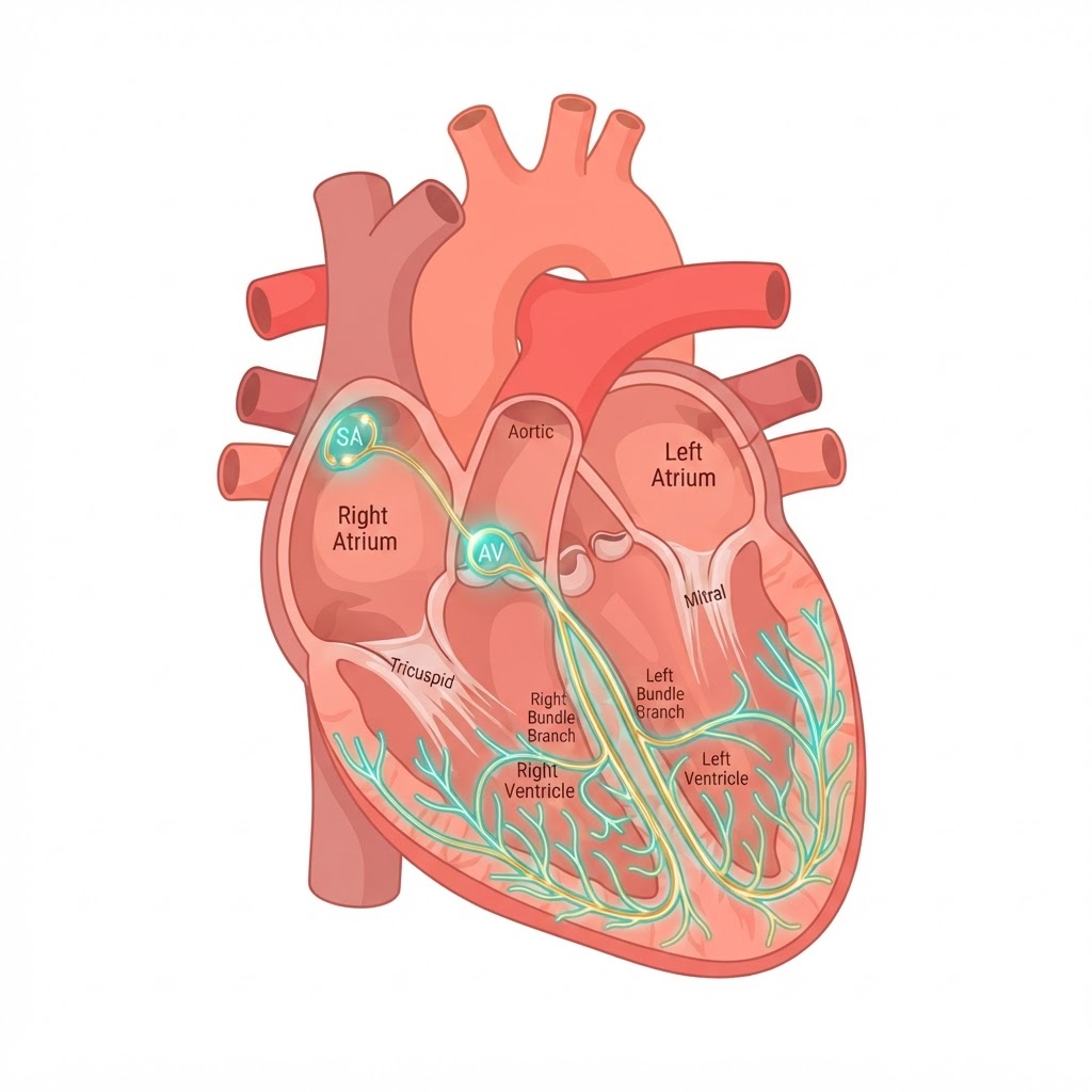 Anatomía del sistema de conducción del corazón