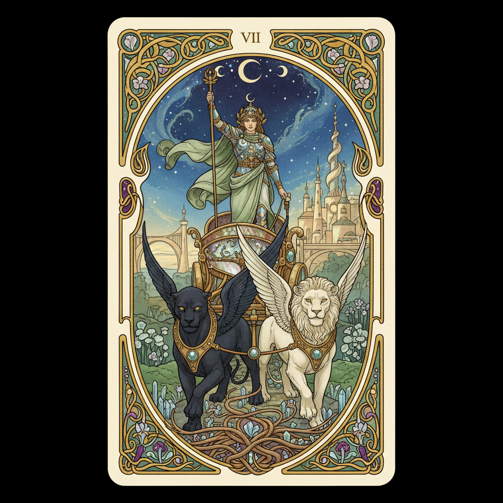 The Chariot, arcane majeur du Tarot de Marseille
