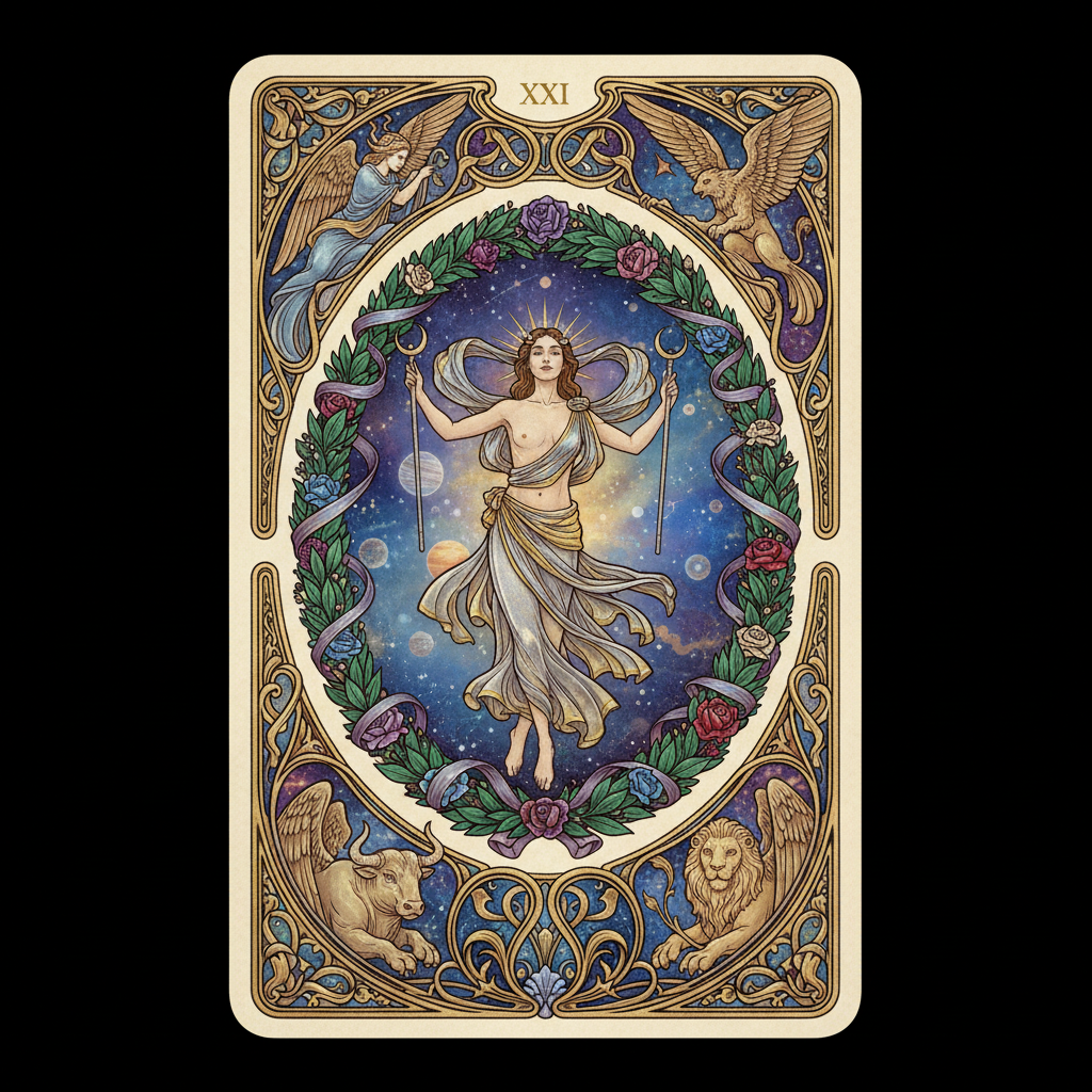 The World, arcane majeur du Tarot de Marseille