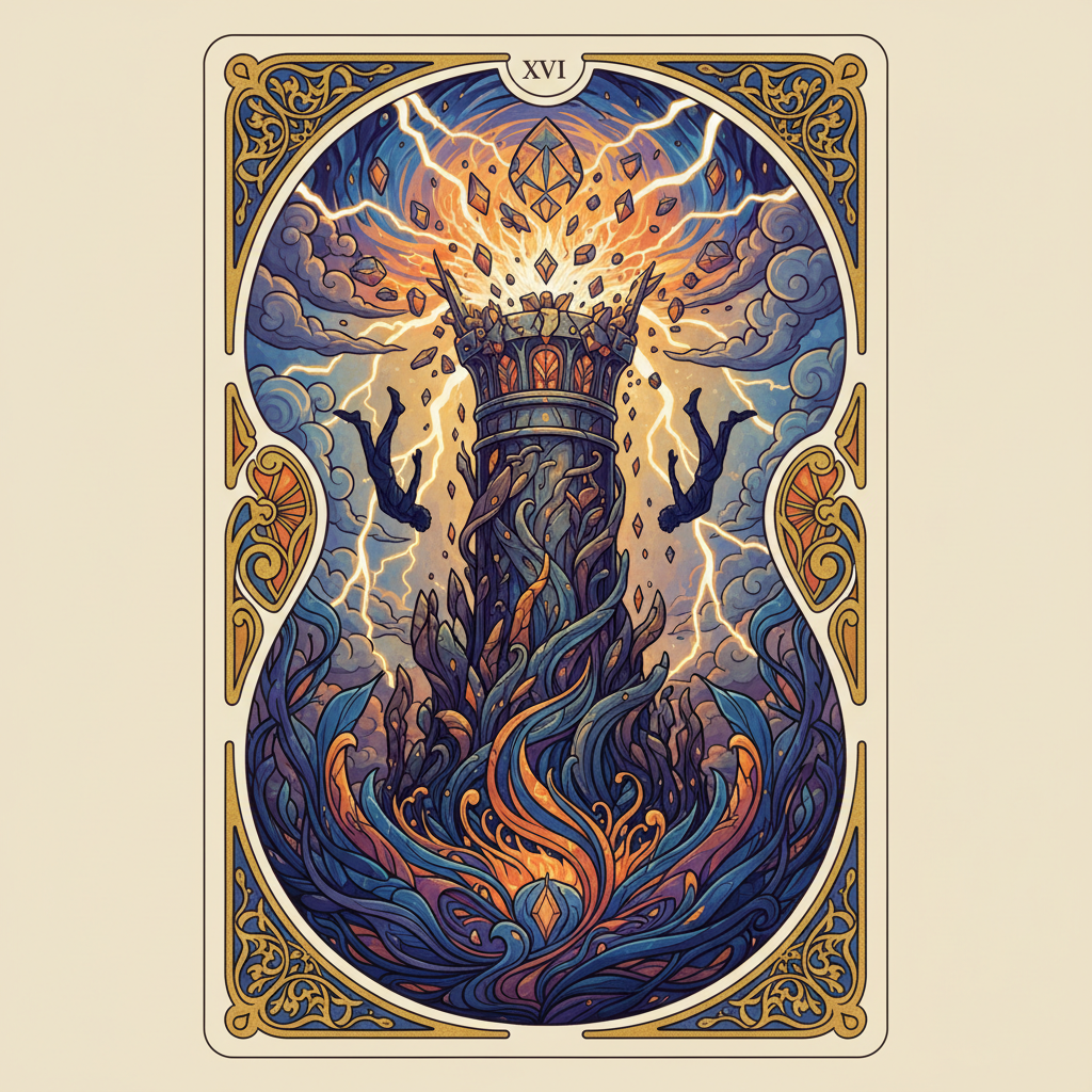 The Tower, arcane majeur du Tarot de Marseille