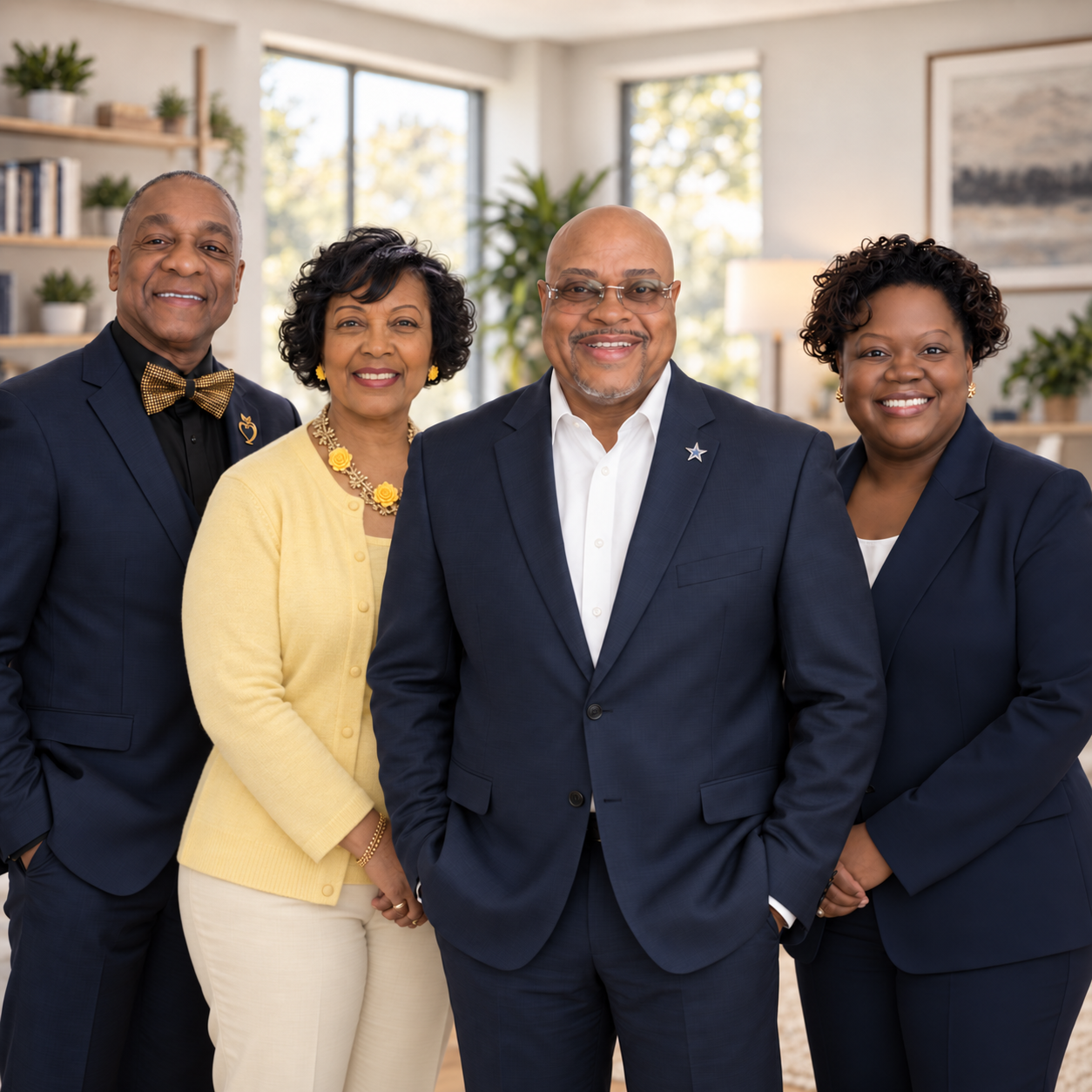 The Harris Group clinicians — Eugene Harris II, Dr. Alton B. Byrd, Dr. Sandra Jackson, and Tenekia Harris