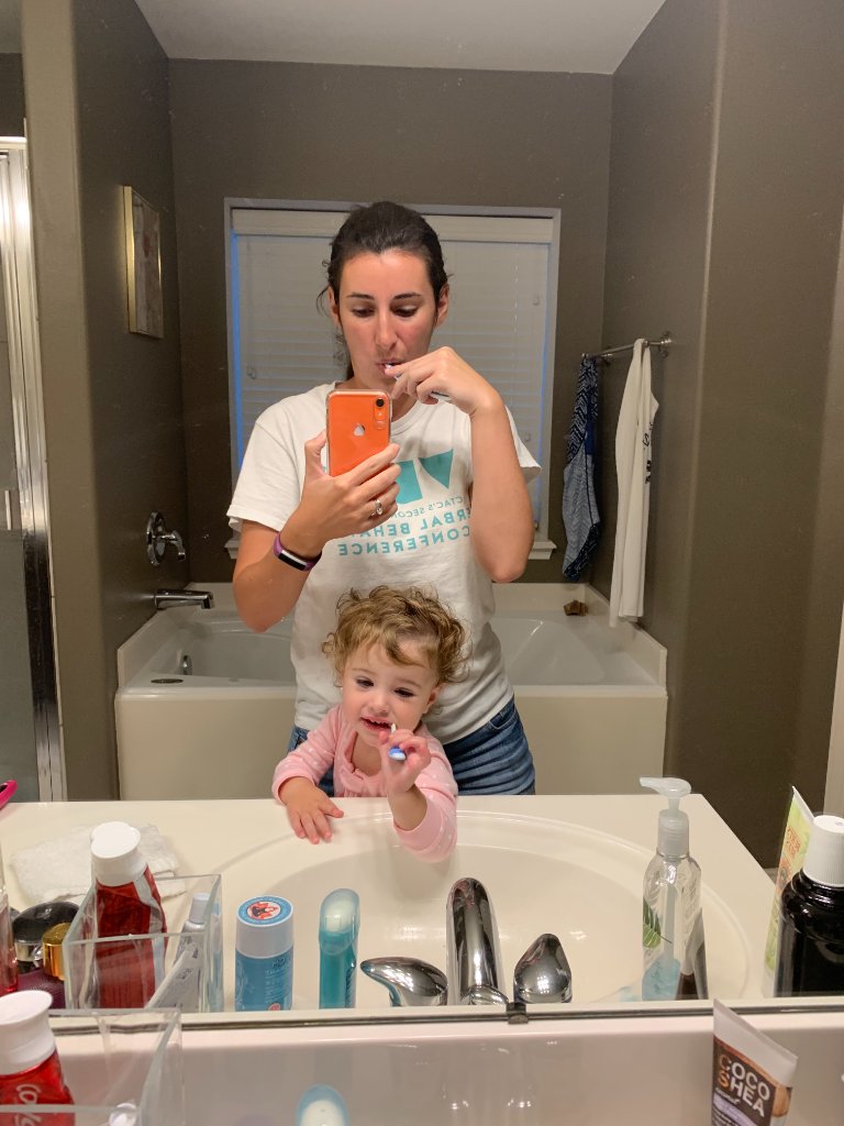 Eliana con su hija