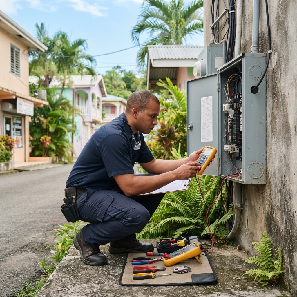 Professional servicing scheduled inspections for commercial properties.