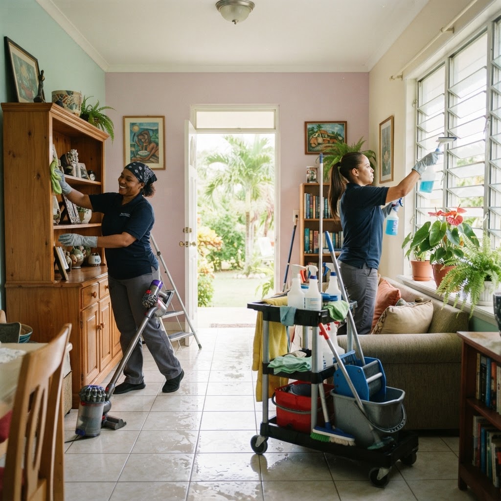 Professional cleaning spring cleaning.