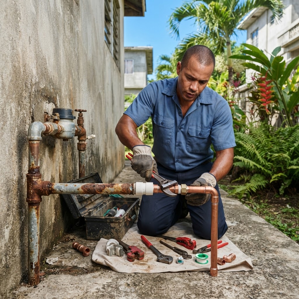Professional repairing pipe replacement.