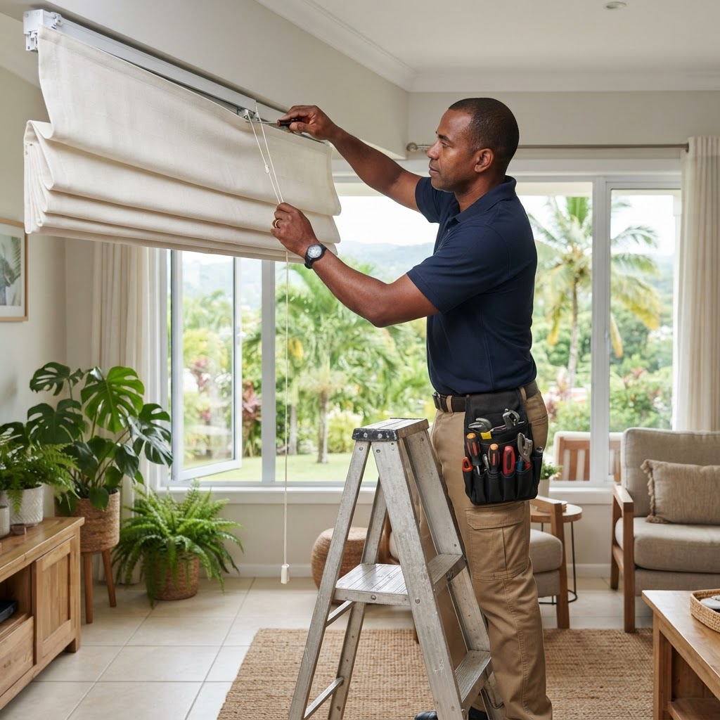 Professional servicing general window treatment maintenance.