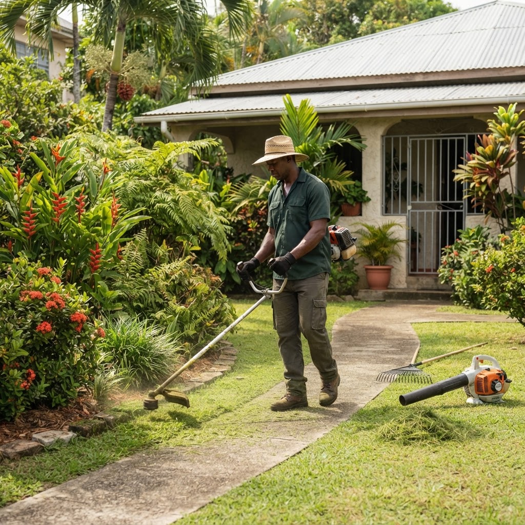 Professional servicing general yard maintenance.