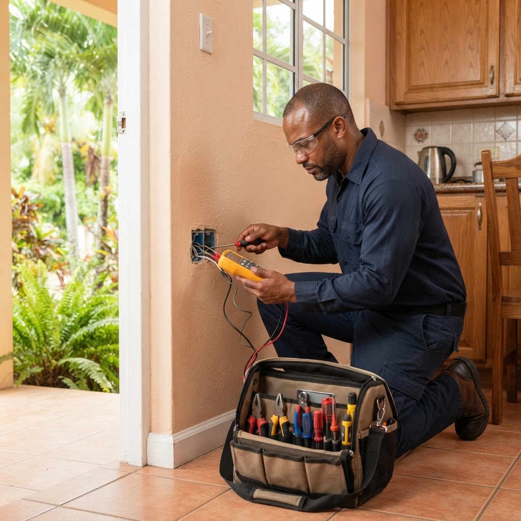 Professional servicing home repair troubleshooting.