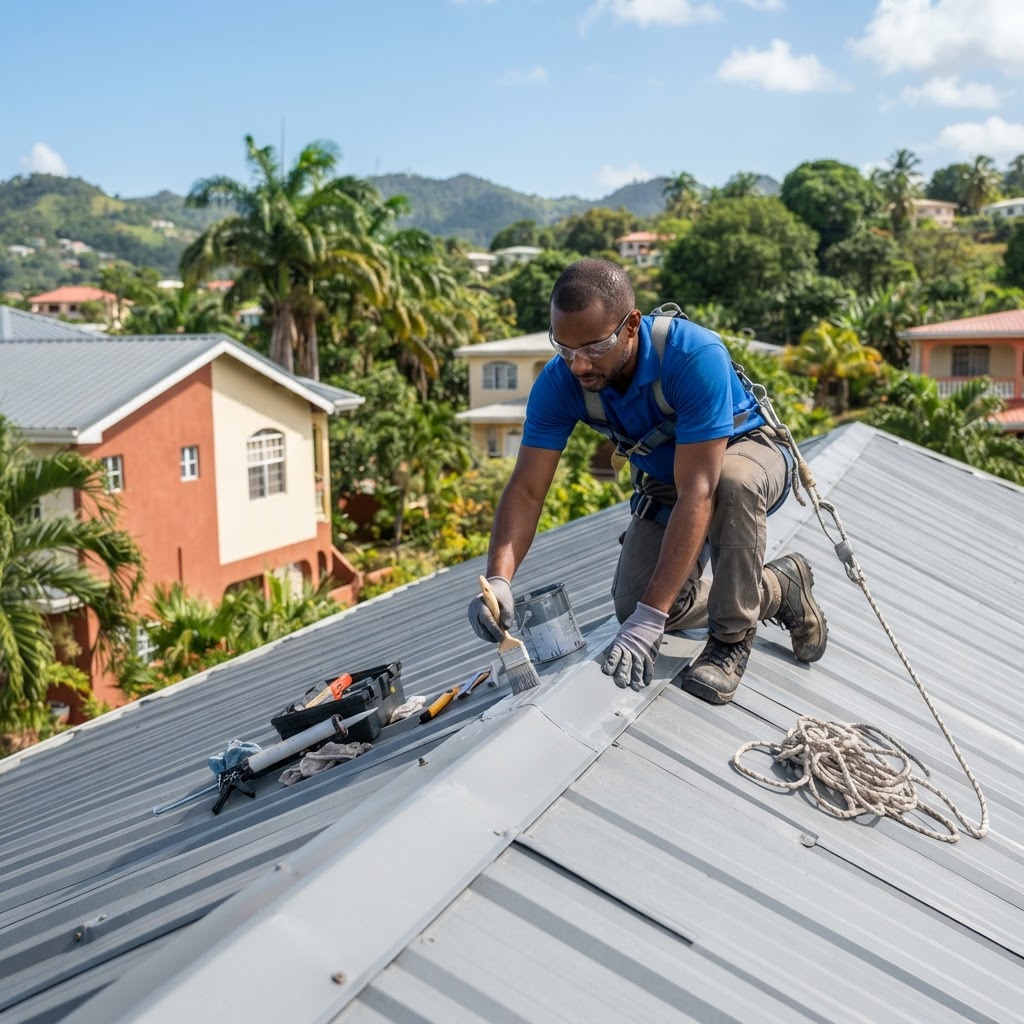 Professional servicing preventative roof maintenance.